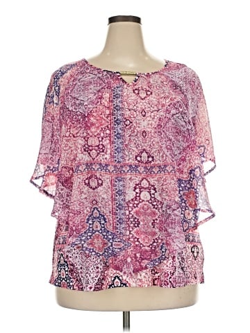 Notations Short Sleeve Blouse (view 1)