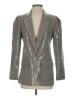 Cupcakes & Cashmere 100% Polyester Metallic Silver Blazer Size XS - photo 1