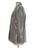 Cupcakes & Cashmere 100% Polyester Metallic Silver Blazer Size XS - photo 5
