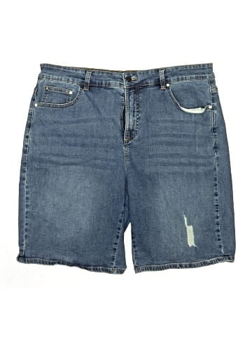 Universal Standard Denim Shorts (view 1)