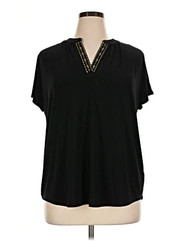 Jones New York Signature Short Sleeve Blouse (view 1)