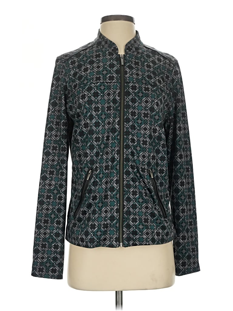 Pre-owned Christopher & Banks Jacket In Teal