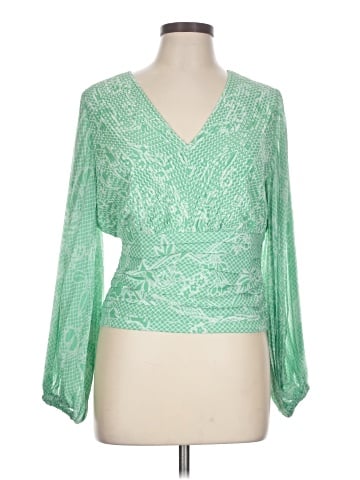 White House Black Market Long Sleeve Blouse (view 1)