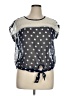 rue21 100% Polyester Gray Short Sleeve Top Size XL - photo 1