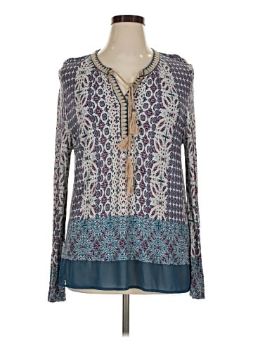 Vintage America Blues Long Sleeve Blouse (view 1)