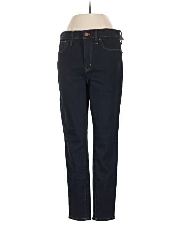 Madewell Petite 9" Mid-Rise Roadtripper Supersoft Skinny Jeans in Castell Wash (view 1)