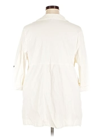 Lane Bryant 3/4 Sleeve Button-Down Shirt (view 2)