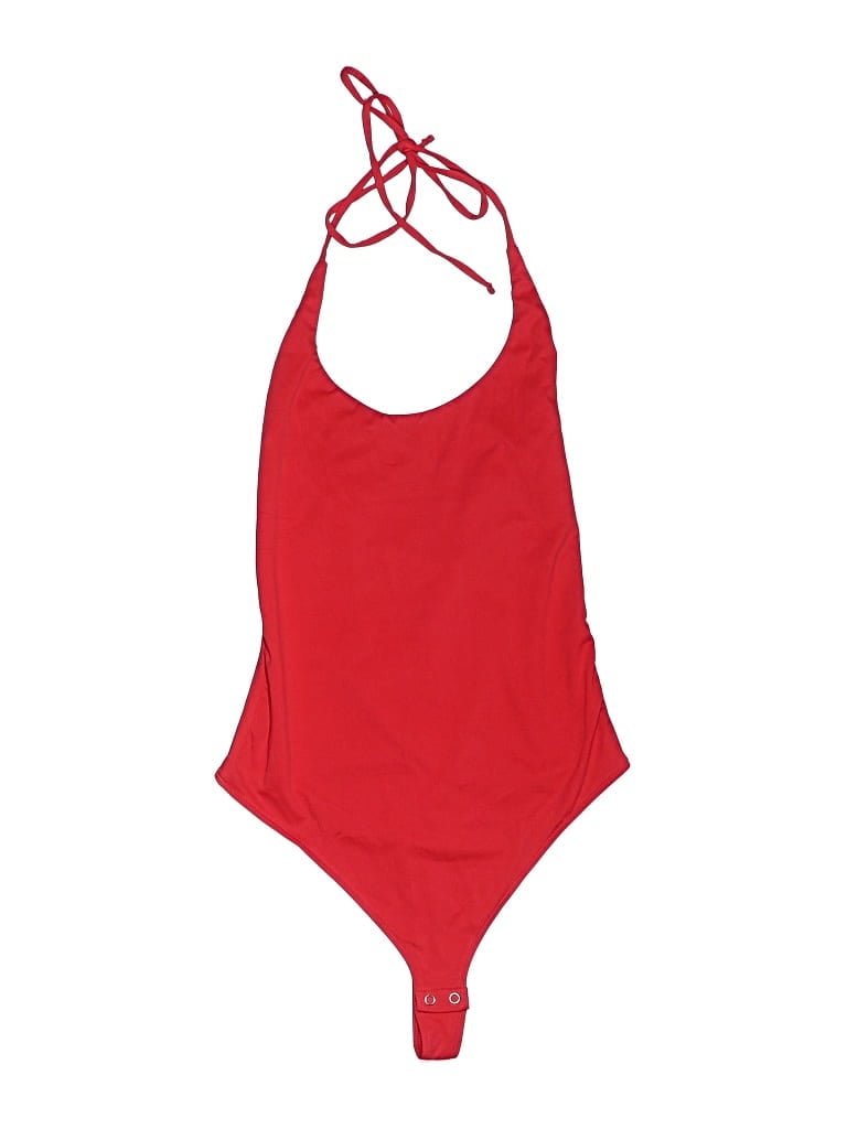 Pre-owned Reoria Bodysuit In Red