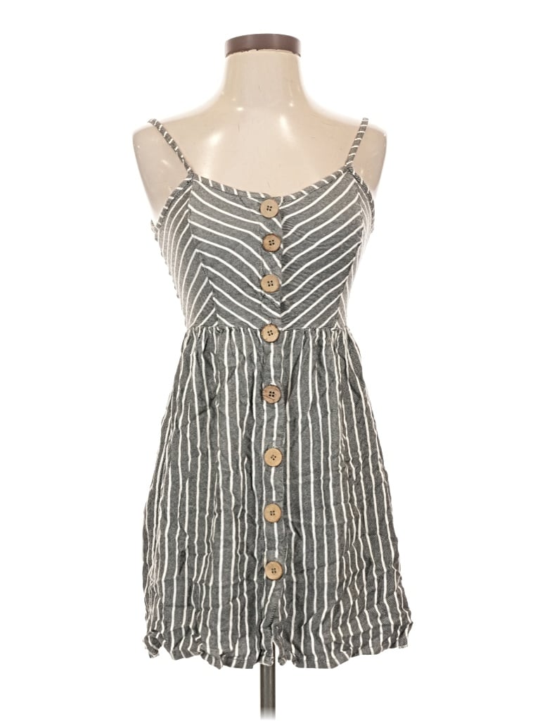 Pre-owned Angie Casual Dress In Gray