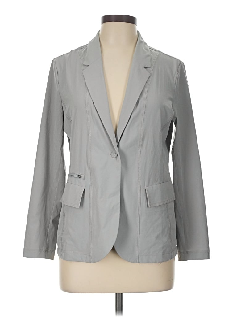 Pre-owned Eddie Bauer Blazer Jacket In Gray