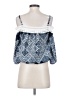 A. Byer 100% Polyester Blue 3/4 Sleeve Blouse Size XXS - photo 2