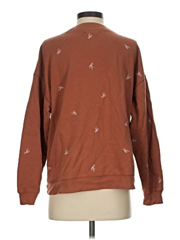 Madewell Bow Embroidered Double-Crewneck Sweatshirt (view 2)