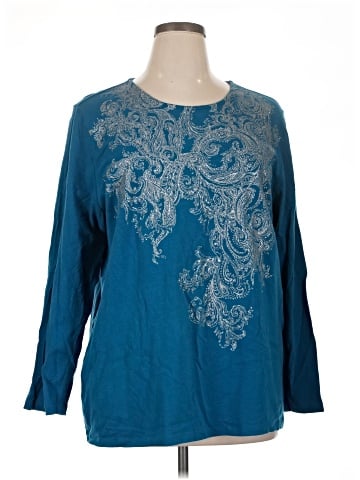 Cj Banks Long Sleeve Blouse (view 1)