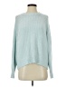 Pull&Bear Solid Blue Pullover Sweater Size S - photo 1
