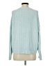 Pull&Bear Solid Blue Pullover Sweater Size S - photo 2