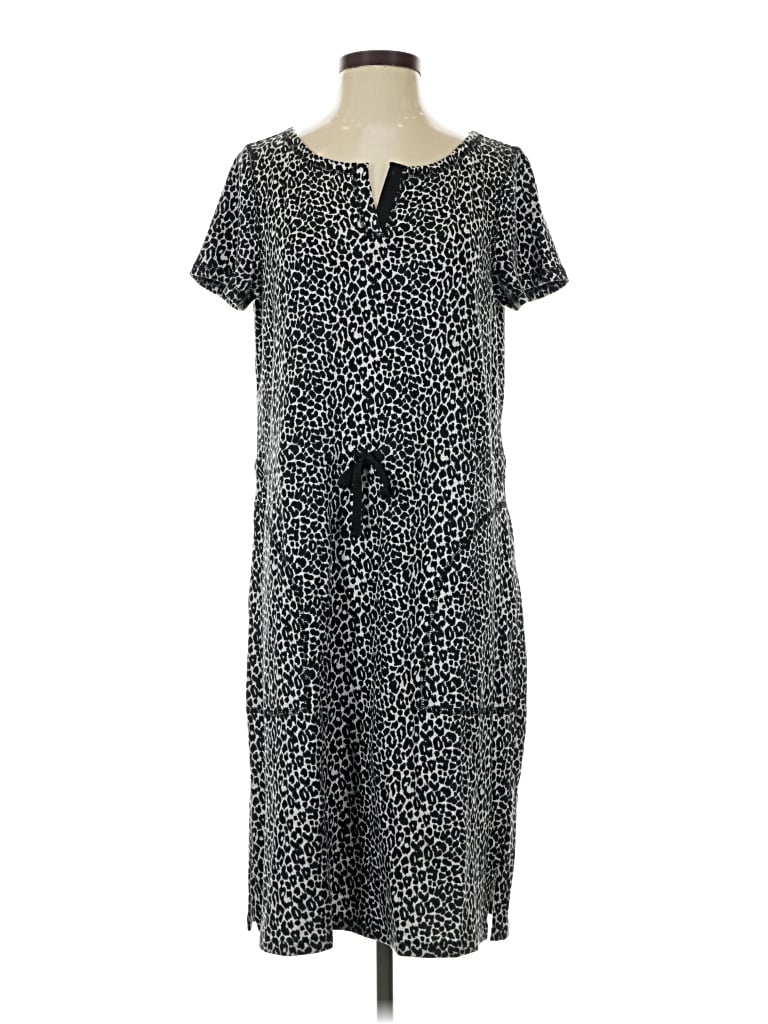 Pre-owned T By Talbots Casual Dress In Gray