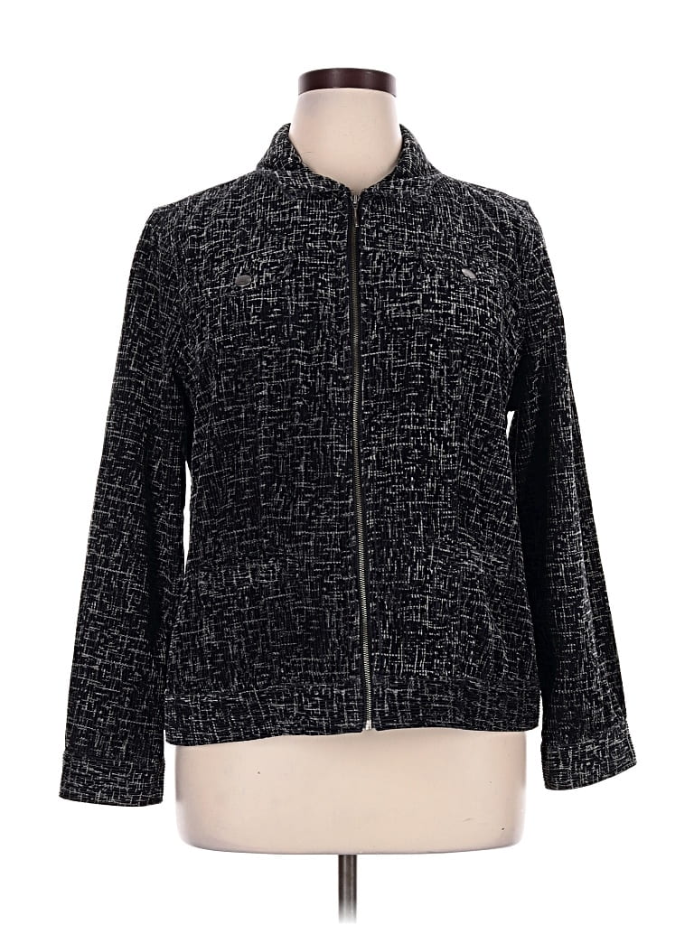 Pre-owned Christopher & Banks Jacket In Black