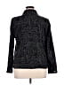 Christopher & Banks 100% Cotton Tweed Black Jacket Size XL - photo 2