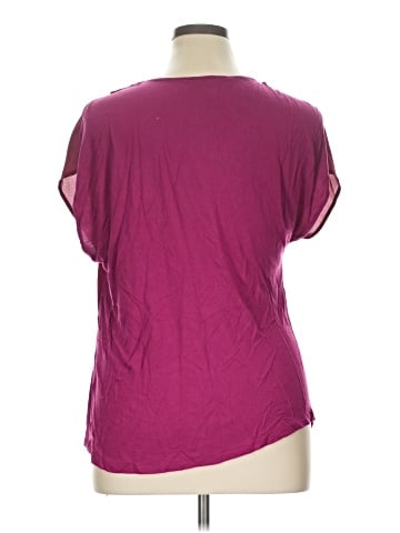 INC International Concepts Short Sleeve Blouse (view 2)