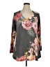 Soft Surroundings Floral Gray Pullover Sweater Size XL - photo 1