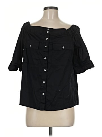 MICHAEL Michael Kors 3/4 Sleeve Button-Down Shirt (view 1)