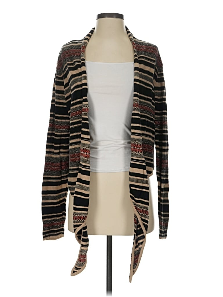 Pre-owned Chaps Cardigan Sweater In Brown