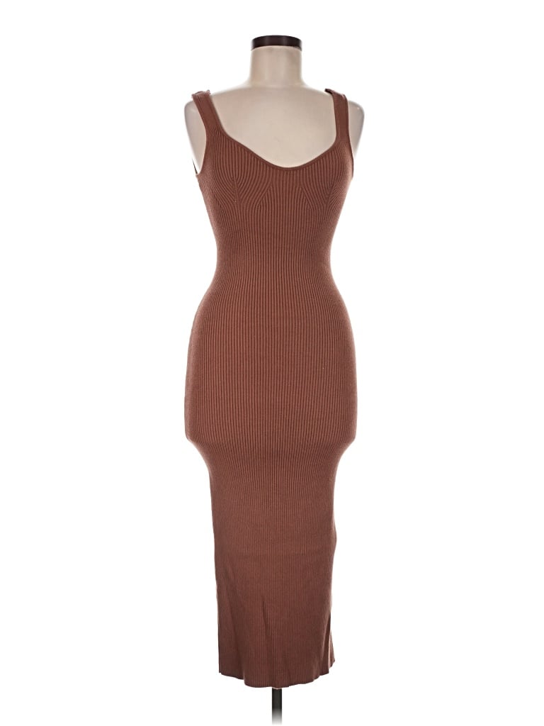 Pre-owned Isalis Cocktail Dress In Brown