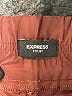 Express 100% Recycled Polyester Solid Burgundy Athletic Shorts Size XL - photo 3