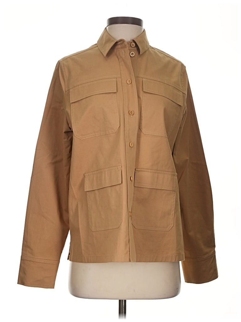 Pre-owned Cos Jacket In Tan