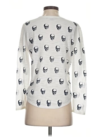Skull Cashmere Long Sleeve T-Shirt (view 2)