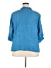 Venezia Blue 3/4 Sleeve Button-Down Shirt Size 26 - 28 Plus - photo 2