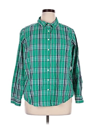 St. John's Bay Long Sleeve Button-Down Shirt (view 1)