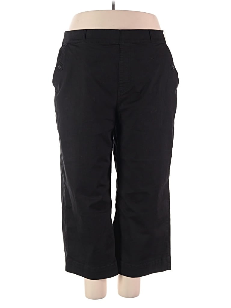 Terra & Sky Casual Pants In Black