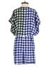 Diane von Furstenberg Checkered-gingham Blue Romper Size 2 - photo 2