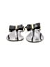 MICHAEL Michael Kors Silver Black Flip Flops Size 7 - photo 2