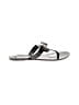 MICHAEL Michael Kors Silver Black Flip Flops Size 7 - photo 1