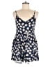 Paper Heart 100% Viscose Floral Blue Romper Size 6 - photo 1