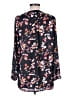 Harve Benard 100% Polyester Floral Black Long Sleeve Blouse Size M - photo 2
