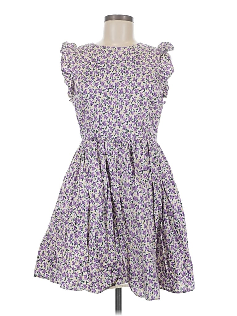Pre-owned The Impeccable Pig Casual Dress In Purple