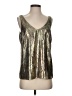J.Crew Metallic Silver Sleeveless Blouse Size 4 - photo 1