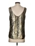 J.Crew Metallic Silver Sleeveless Blouse Size 4 - photo 2