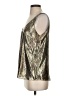 J.Crew Metallic Silver Sleeveless Blouse Size 4 - photo 5