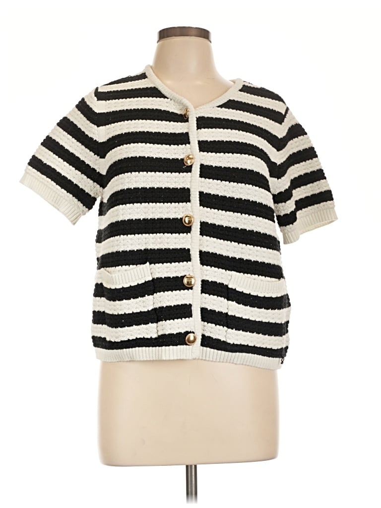 Pre-owned Free Assembly Cardigan Sweater In Ivory