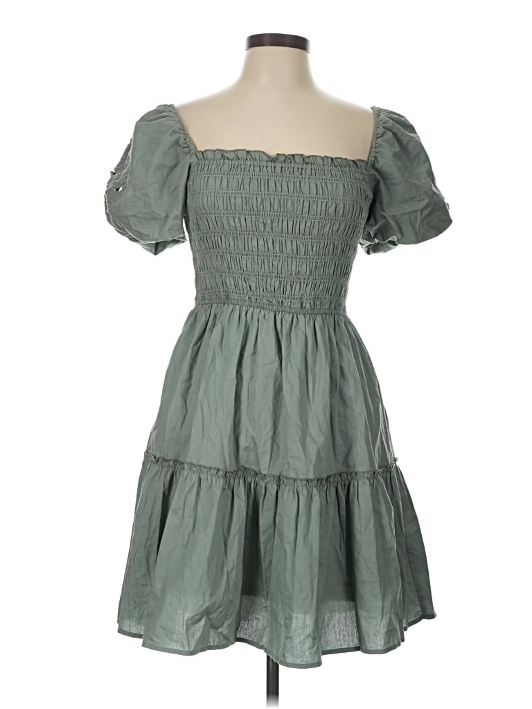 Lea & Viola Casual Dress In Green