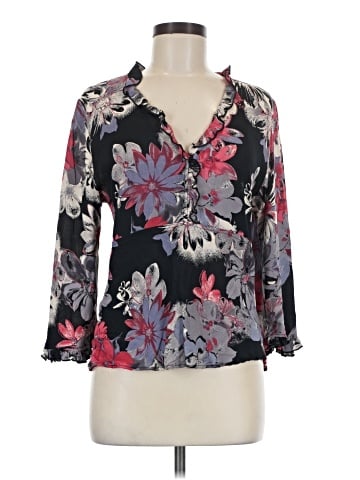 Loco Lindo 3/4 Sleeve Blouse (view 1)