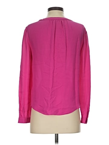 T. Babaton Long Sleeve Silk Top (view 2)