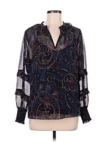 White House Black Market 3/4 Sleeve Blouse (view 1)