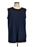 BonWorth 100% Polyester Blue Sleeveless Top Size L - photo 1