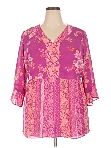Isaac Mizrahi LIVE! 3/4 Sleeve Blouse (view 1)