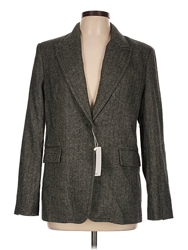 Mng Blazer Jacket In Gray